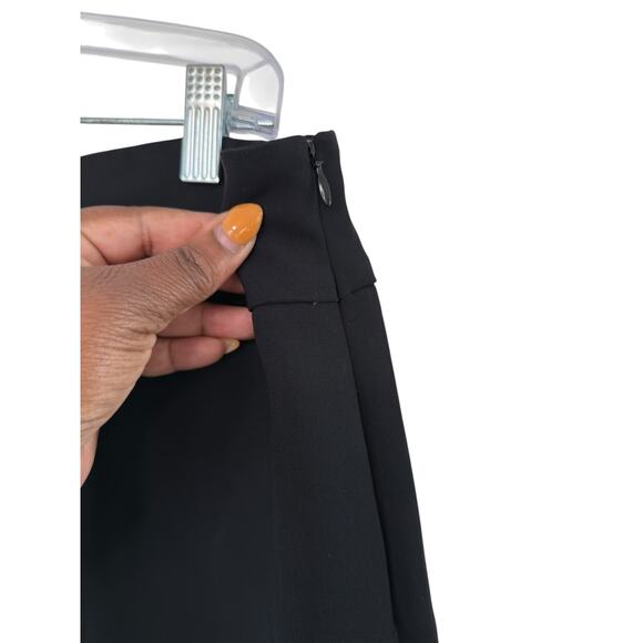 Talbots Dress Pants Black Cropped Wide Leg Office Work Career Business Size 12 - Picture 5 of 12